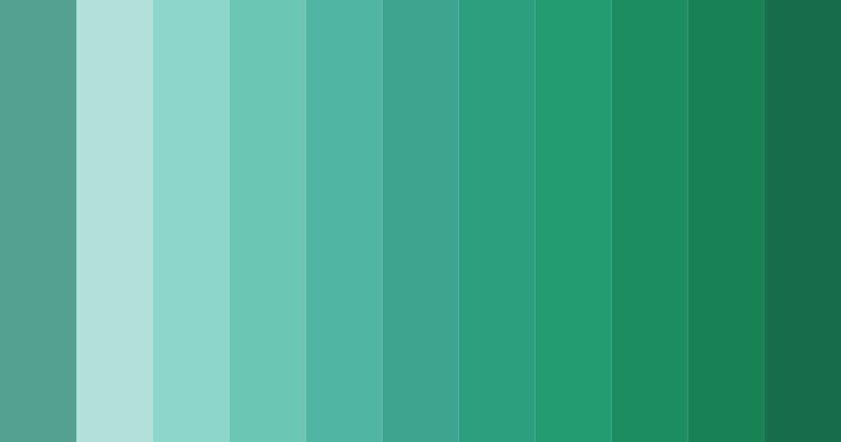 Download tropical serenity color palette PNG image (landscape)