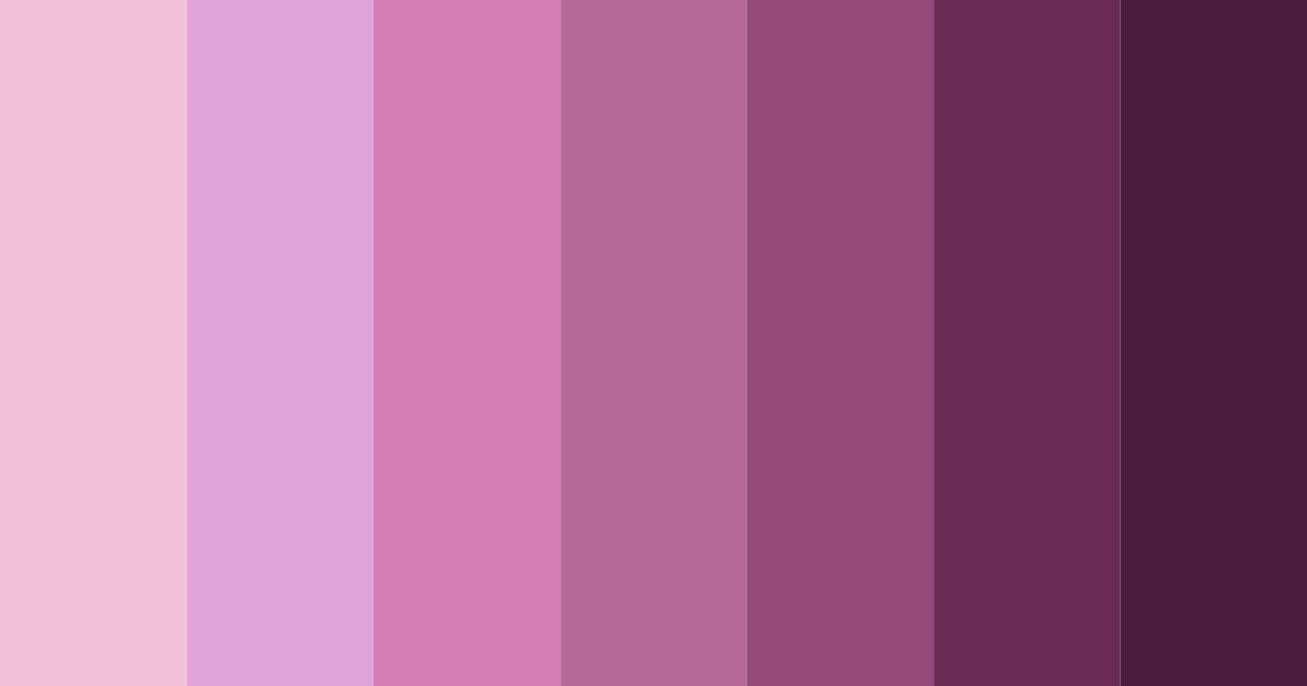 Download pink and purple dream color palette PNG image (landscape)