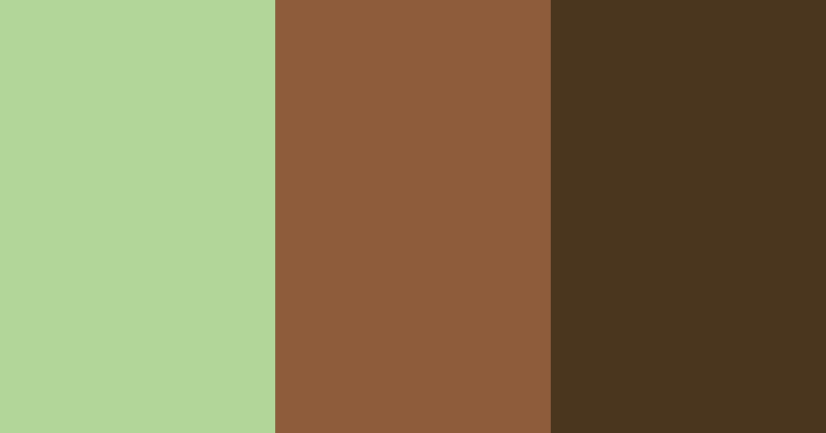 Download earthy brown and green color palette PNG image (landscape)