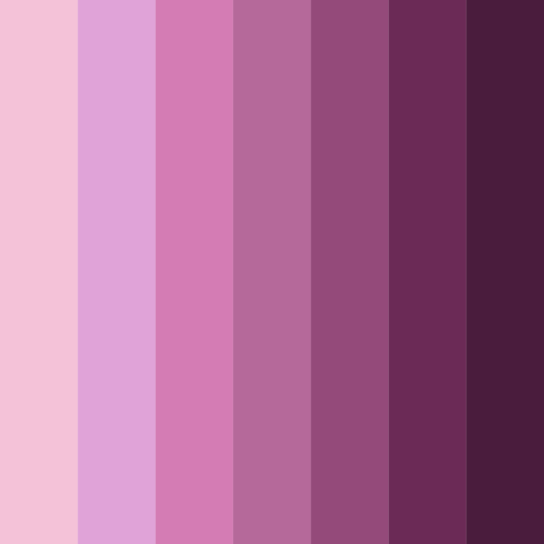 Download pink and purple dream color palette PNG image (square)