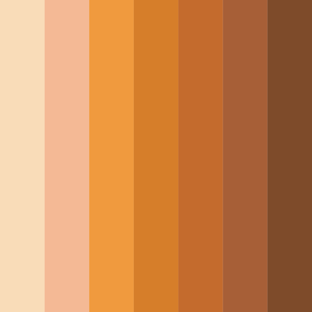 Download autumn harvest bliss color palette PNG image (square)