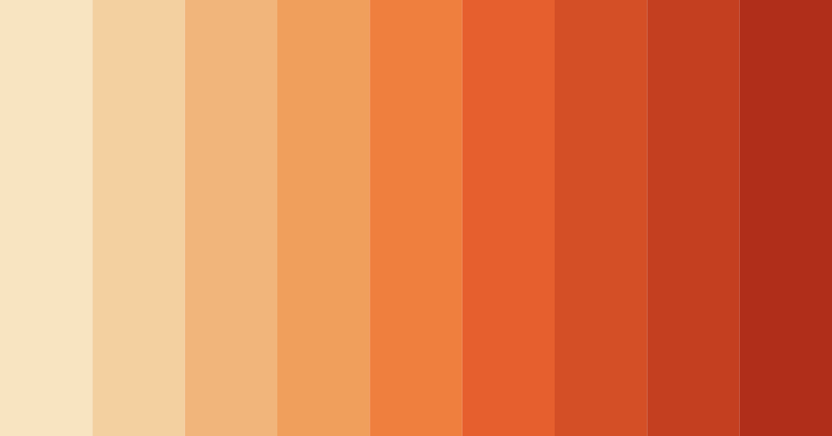 Download peachy coral color palette PNG image (landscape)