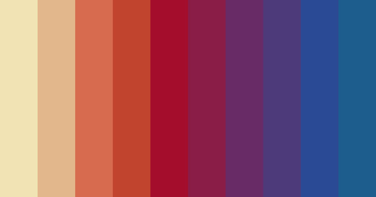 Download twilight blossoms color palette PNG image (landscape)