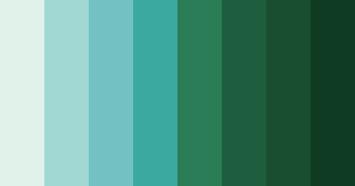 Download emerald ember color palette PNG image (landscape)