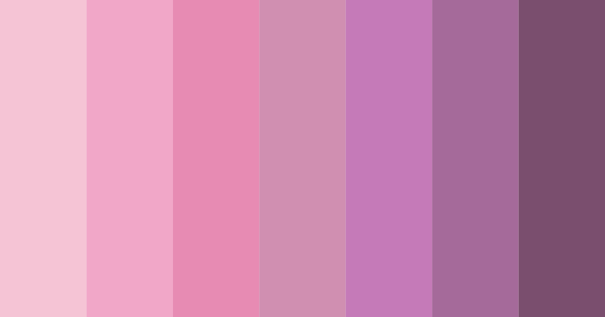 Download whimsical blossoms color palette PNG image (landscape)