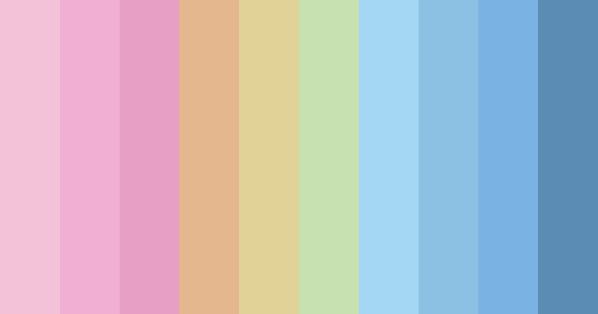 Download colorful pink color palette PNG image (landscape)