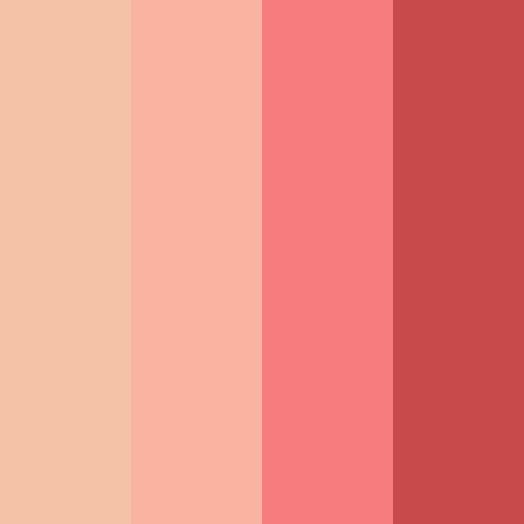 Download blush sunset color palette PNG image (square)