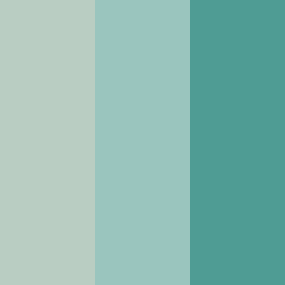 Download teal serenity color palette PNG image (square)