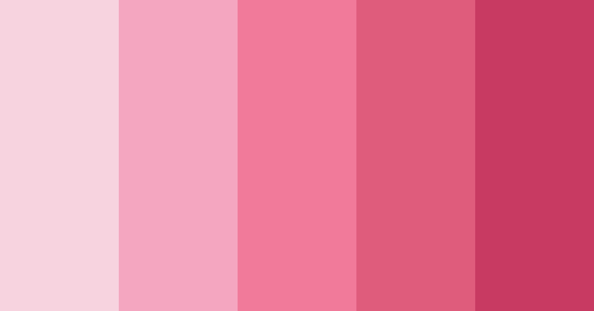 Download bright pink color palette PNG image (landscape)