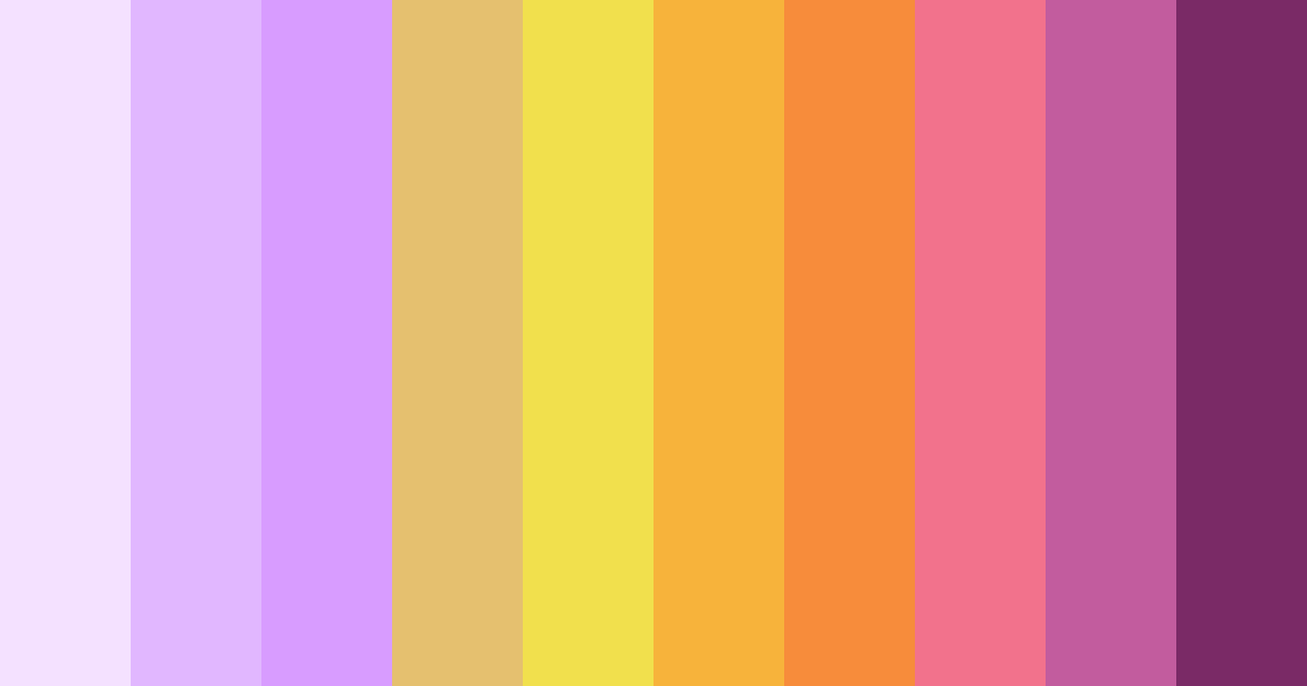 Download purple sunset color palette PNG image (landscape)