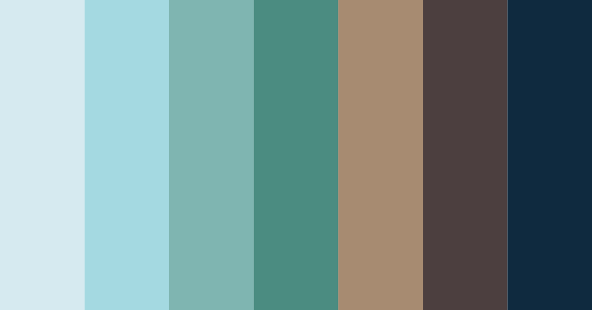 Download turquoise oasis color palette PNG image (landscape)