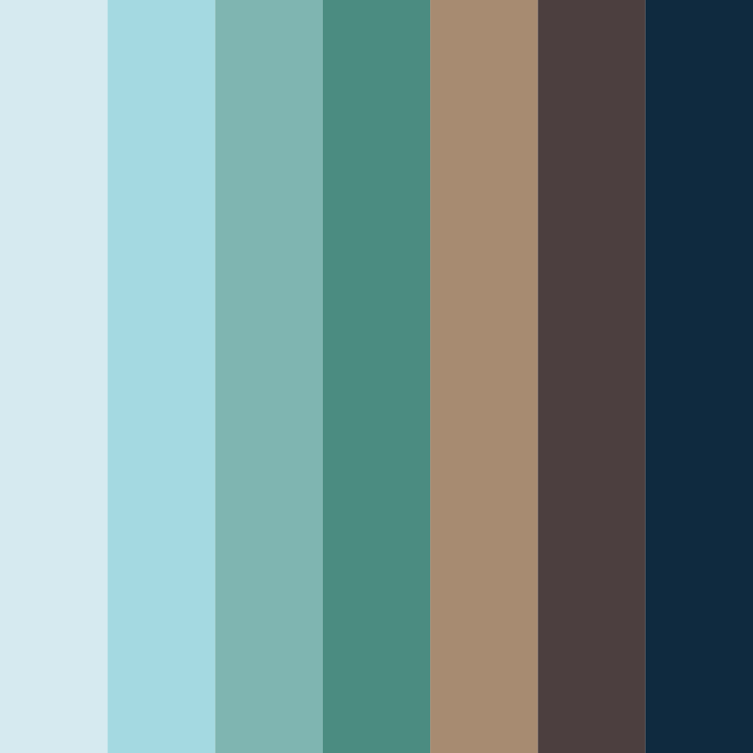 Download turquoise oasis color palette PNG image (square)