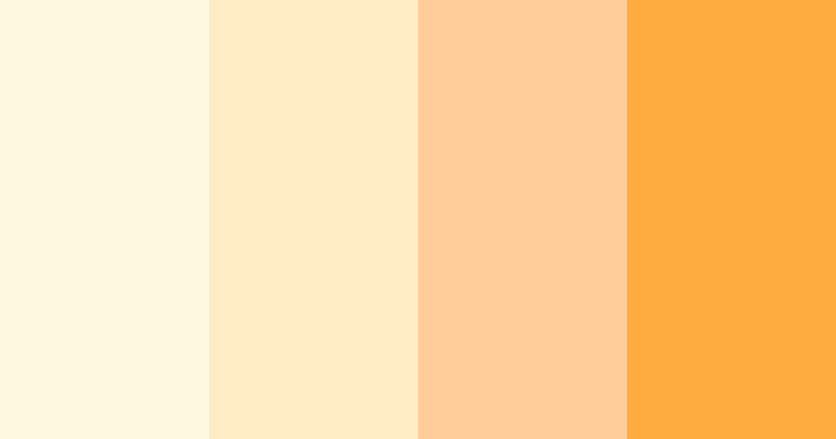 Download sunlit creamsicle color palette PNG image (landscape)