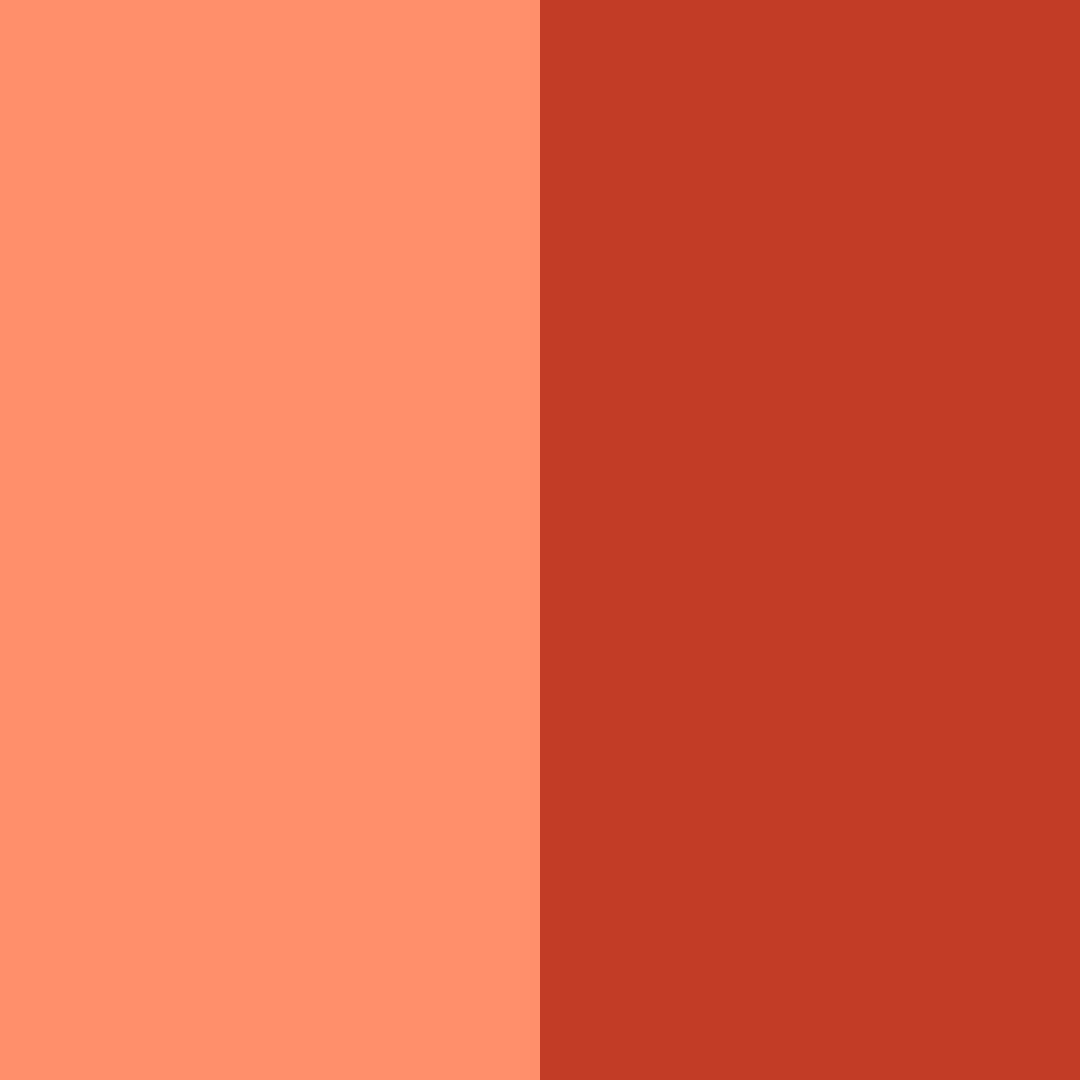 Download tangerine sunset color palette PNG image (square)