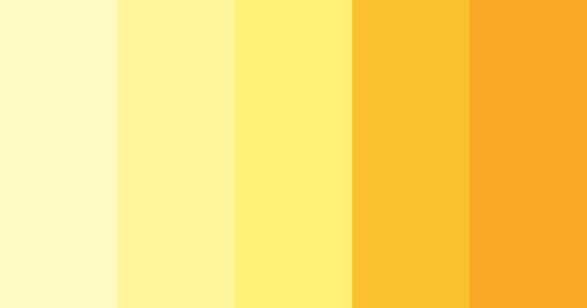 Download bright yellow color palette PNG image (landscape)