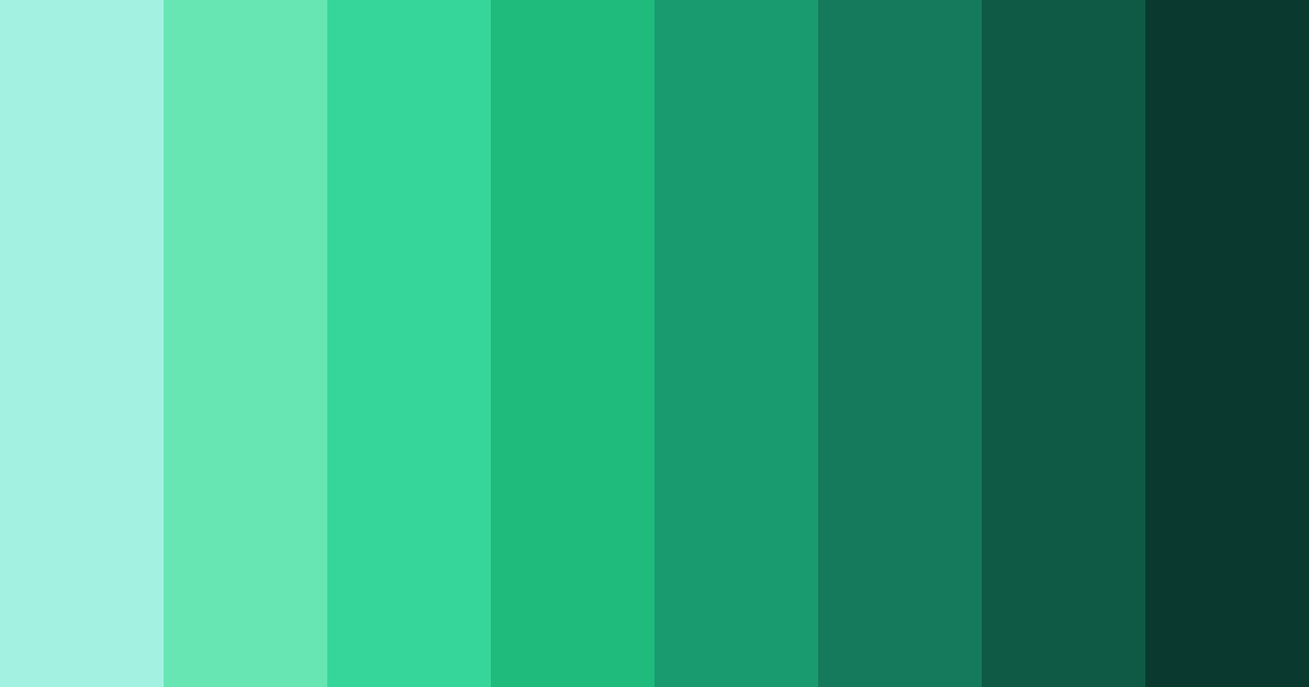 Download tropical serenity color palette PNG image (landscape)