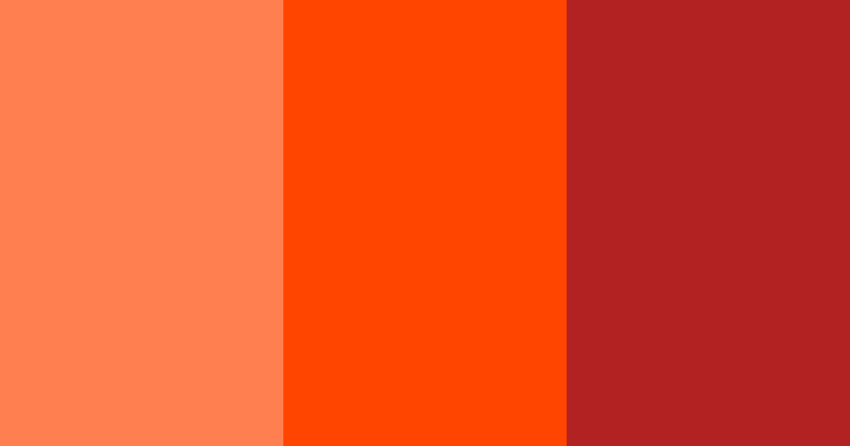 Download sunset blaze color palette PNG image (landscape)