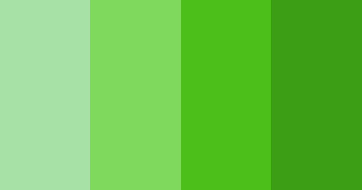 Download lush verde harmony color palette PNG image (landscape)