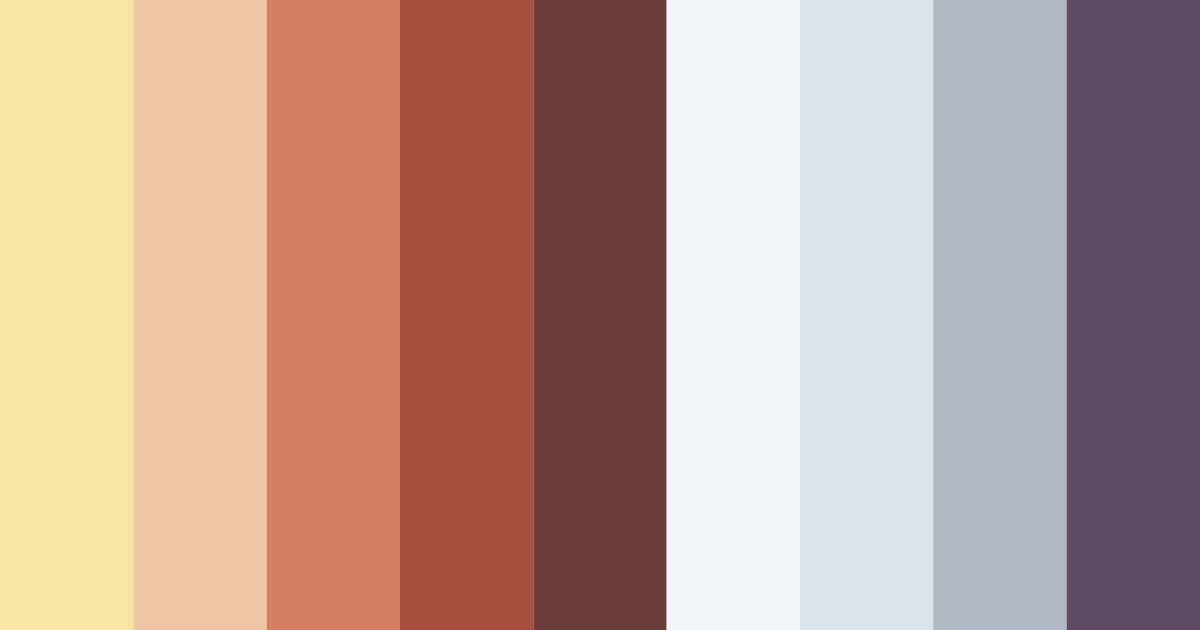 Download sunset whispers color palette PNG image (landscape)