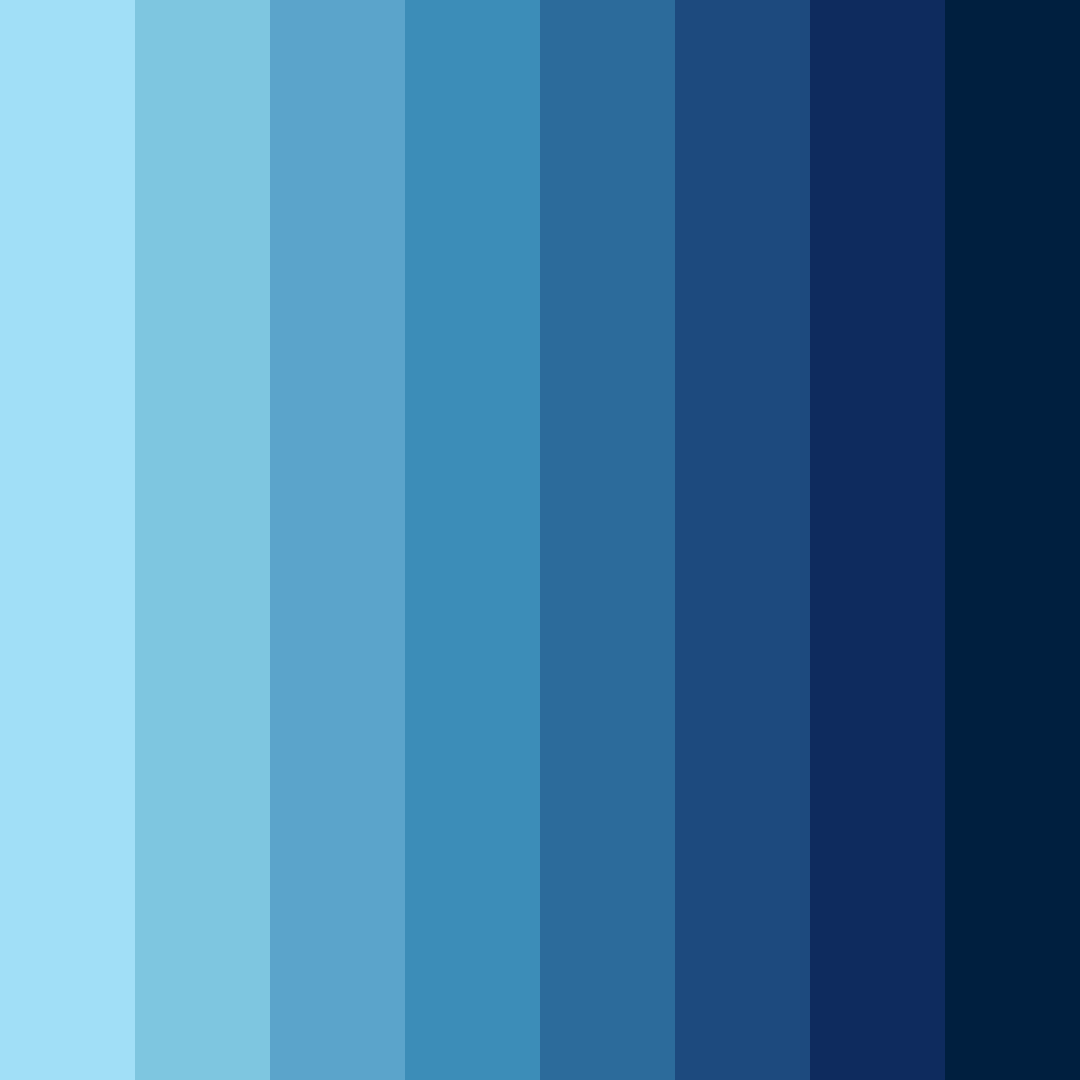 Download blue beach color palette PNG image (square)