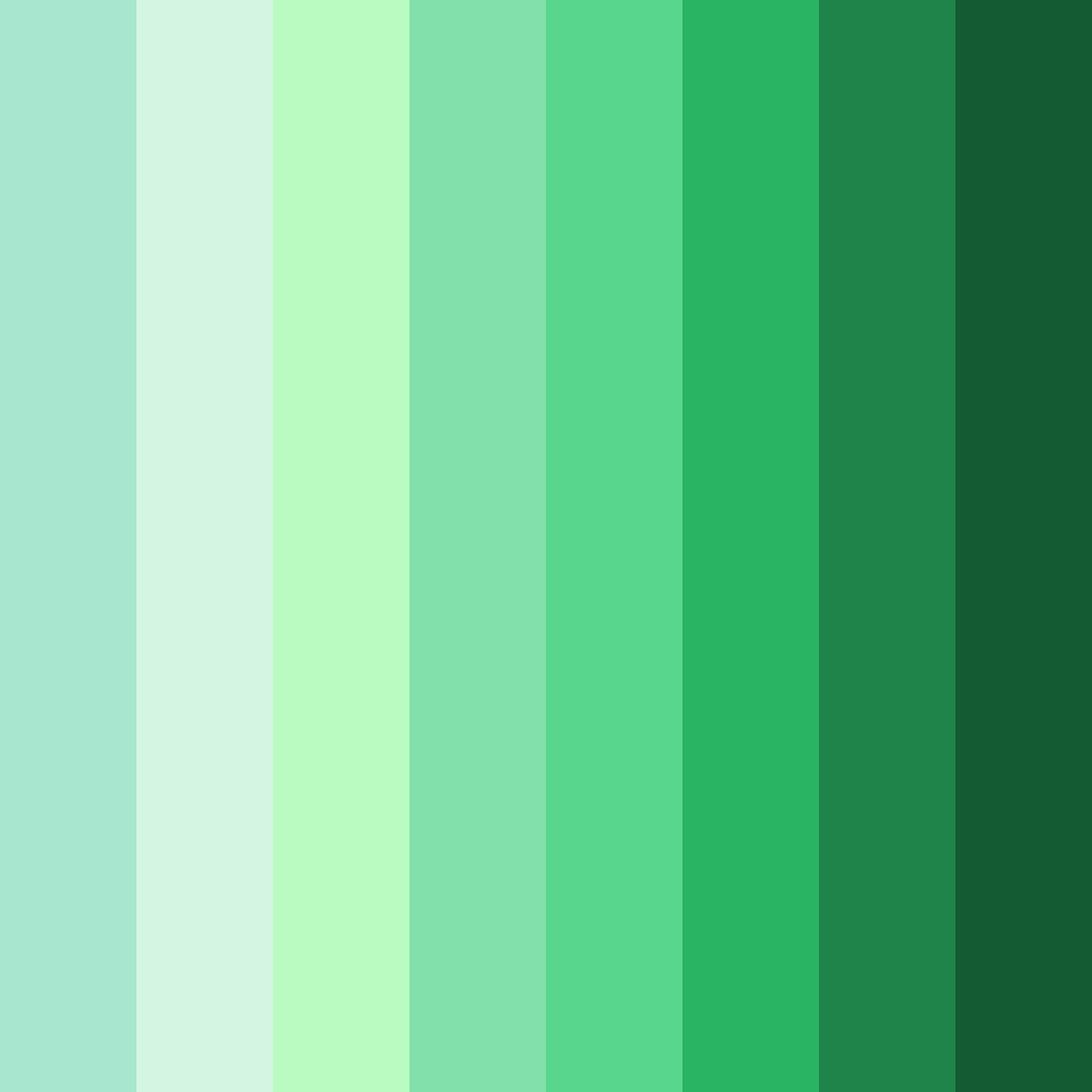 Download emerald embrace color palette PNG image (square)