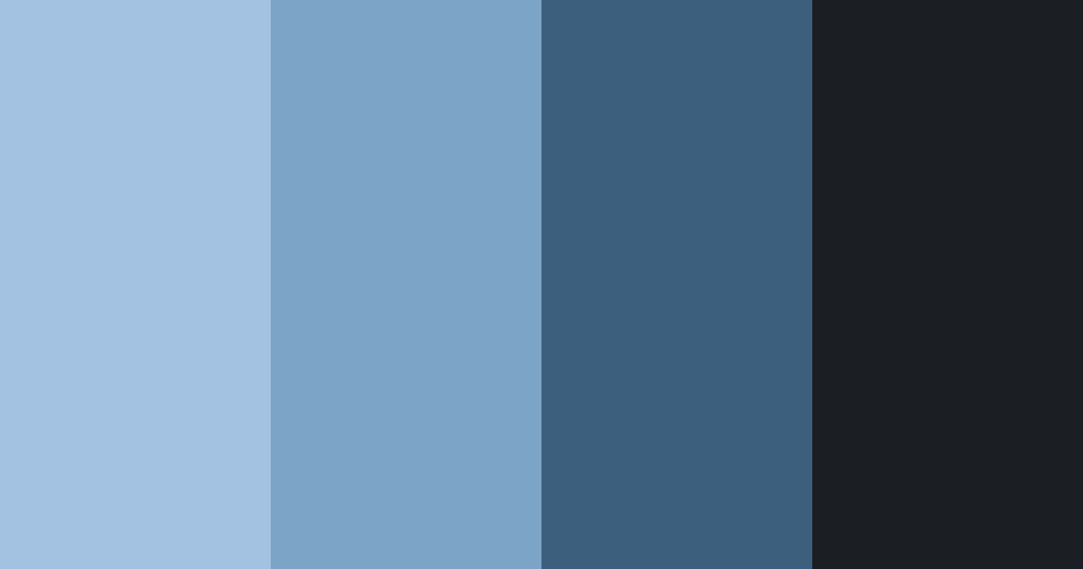 Download blue night color palette PNG image (landscape)