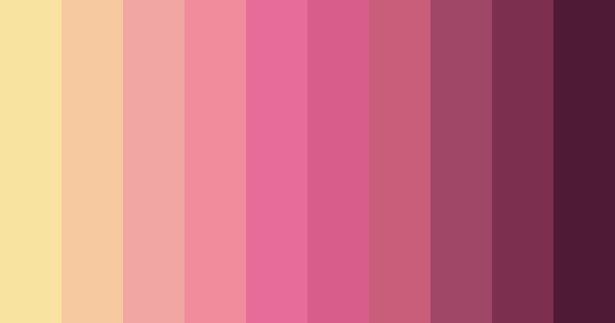 Download blushing twilight color palette PNG image (landscape)