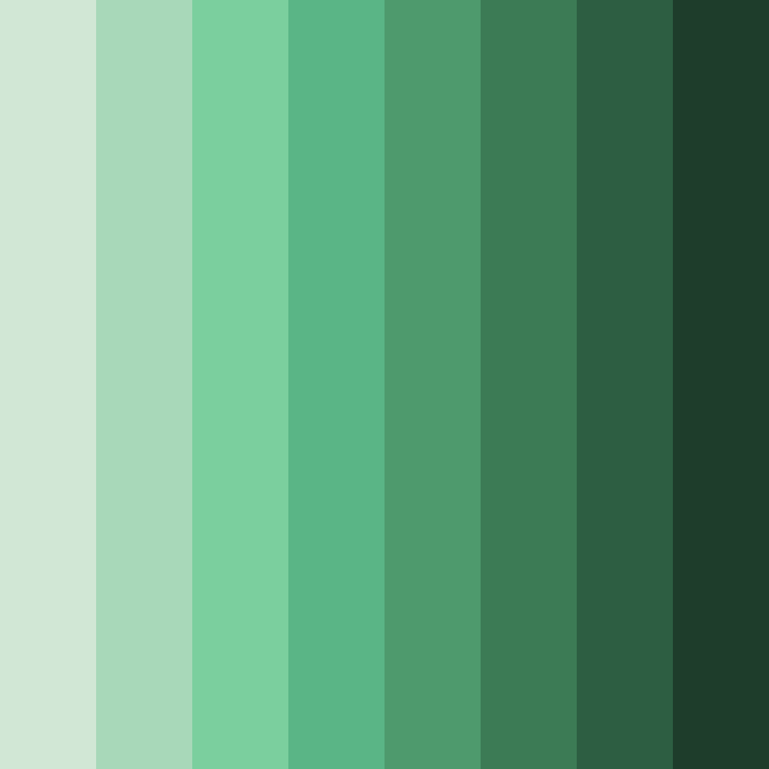 Download green nature color palette PNG image (square)