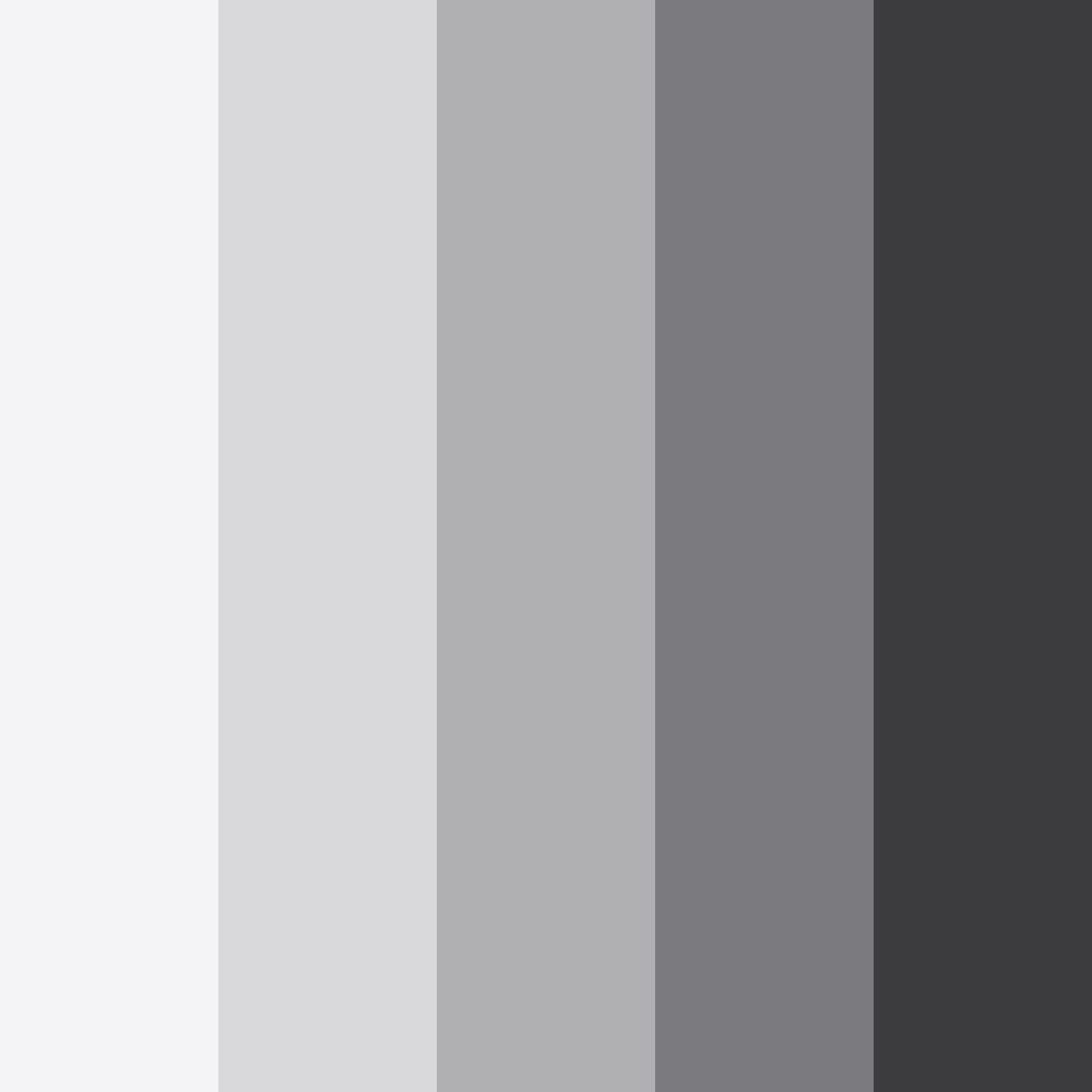 Download gray shades color palette PNG image (square)