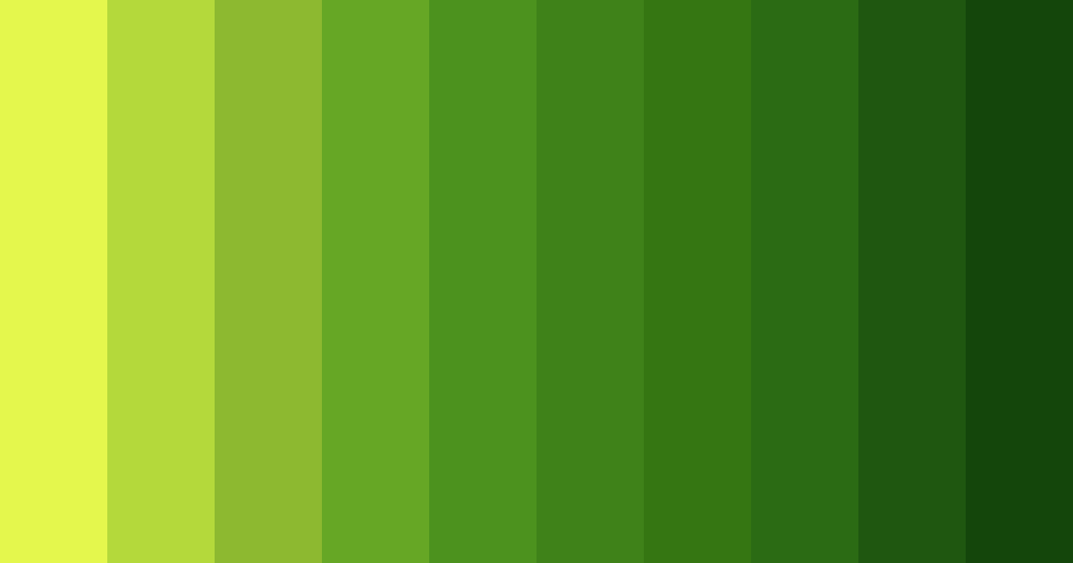 Download lime green color palette PNG image (landscape)
