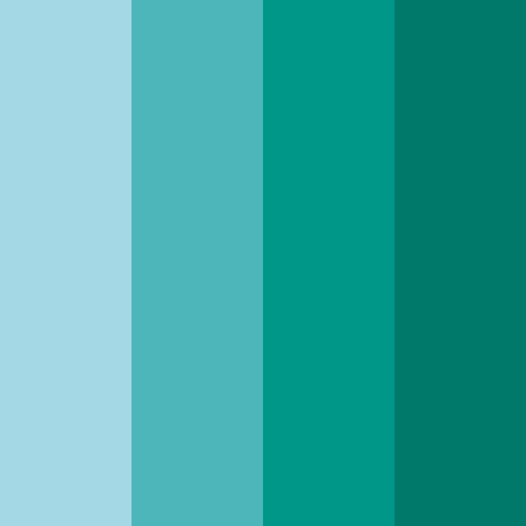 Download tropical peacock dream color palette PNG image (square)
