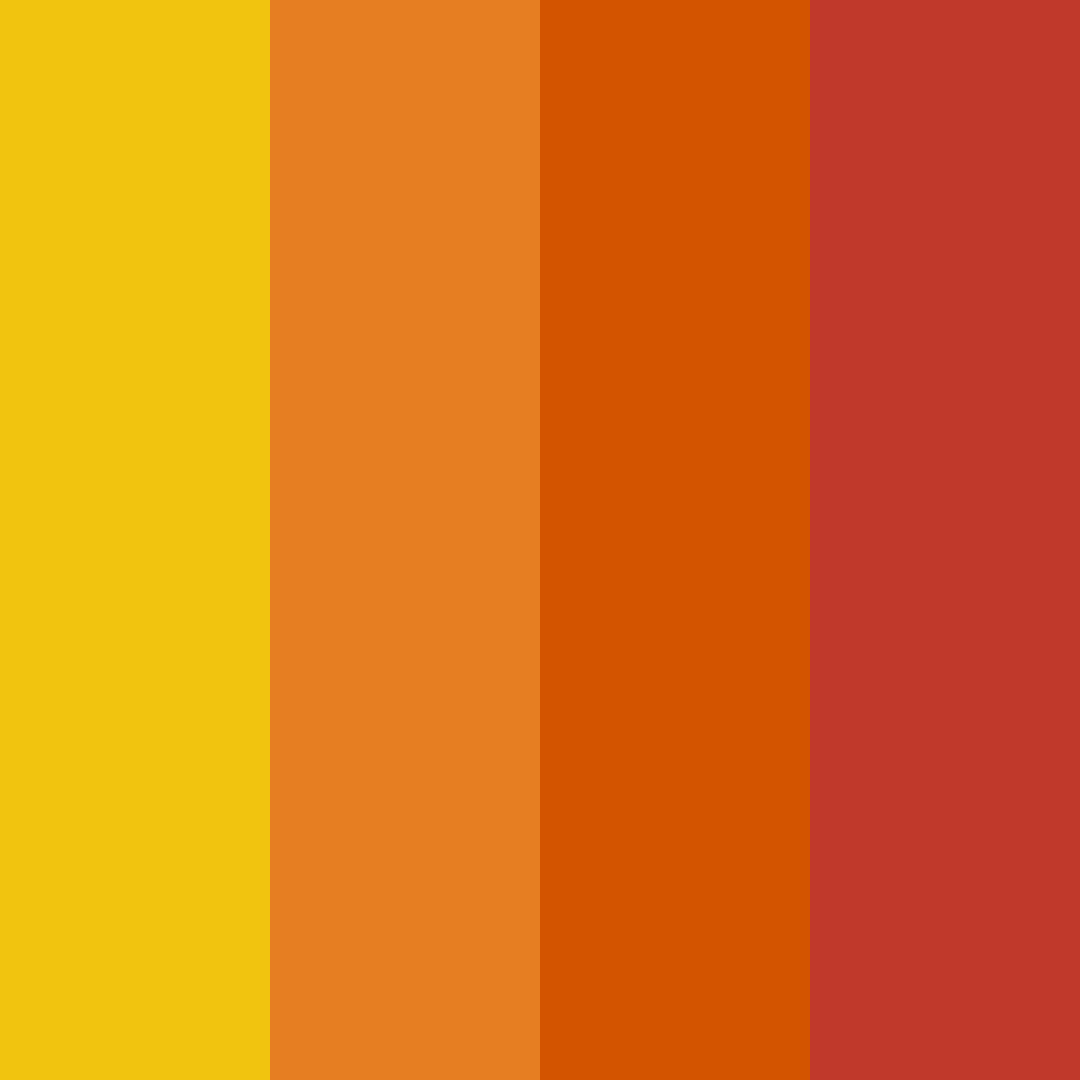 Download warm autumn color palette PNG image (square)