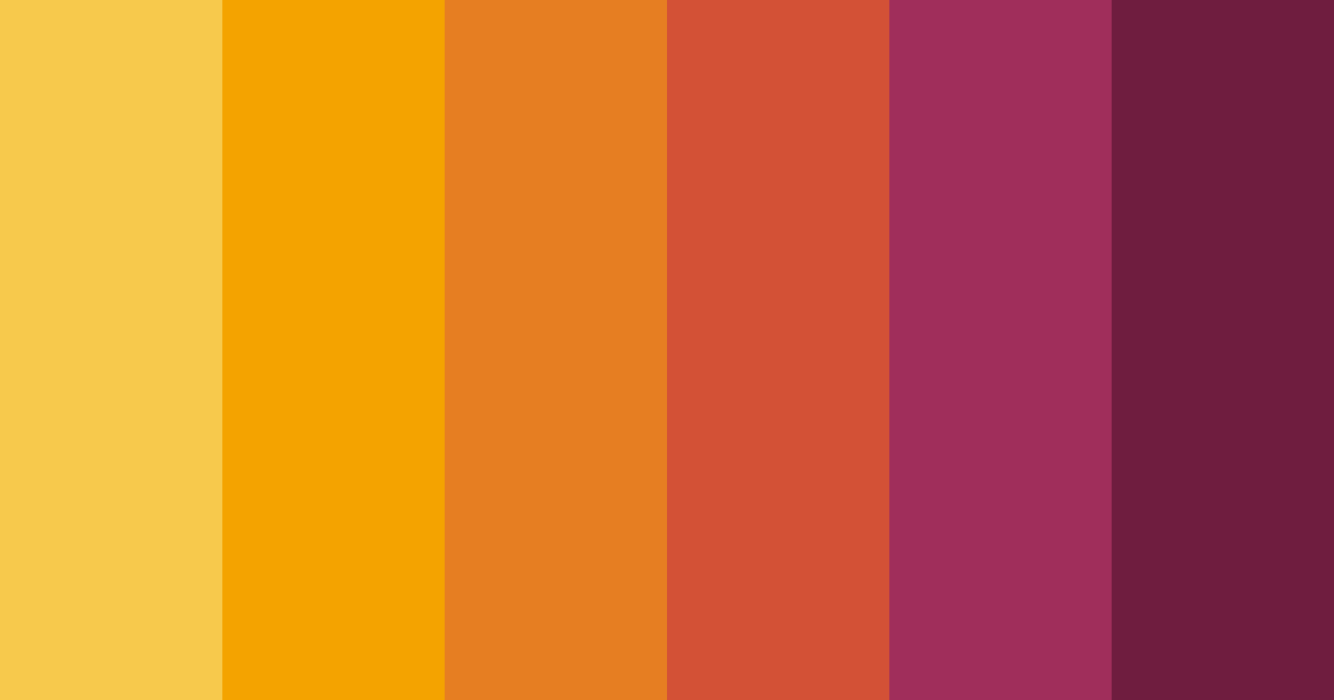 Download 70s orange color palette PNG image (landscape)