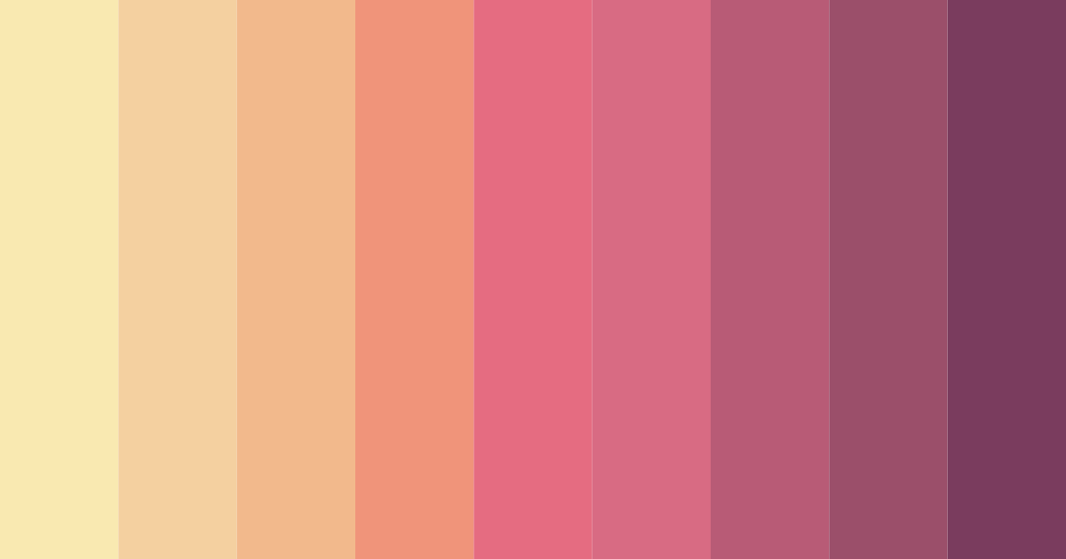 Download sunset blossom color palette PNG image (landscape)