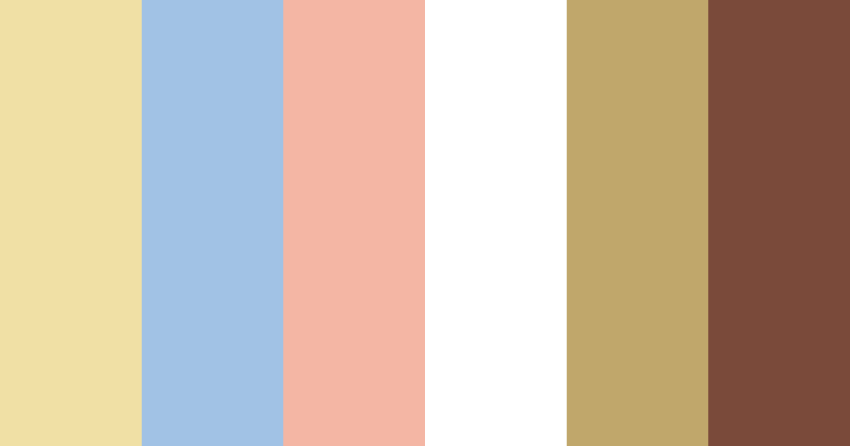 Download golden blue red white color palette PNG image (landscape)