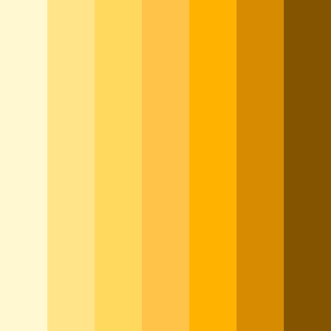 Download yellow sunshine color palette PNG image (square)