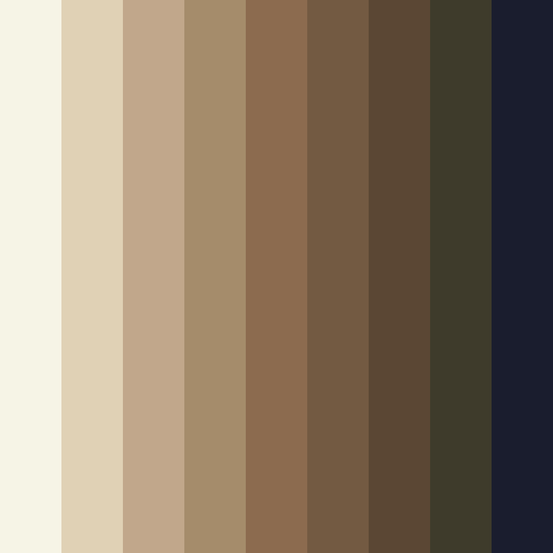 Download dark navy and wood color palette PNG image (square)