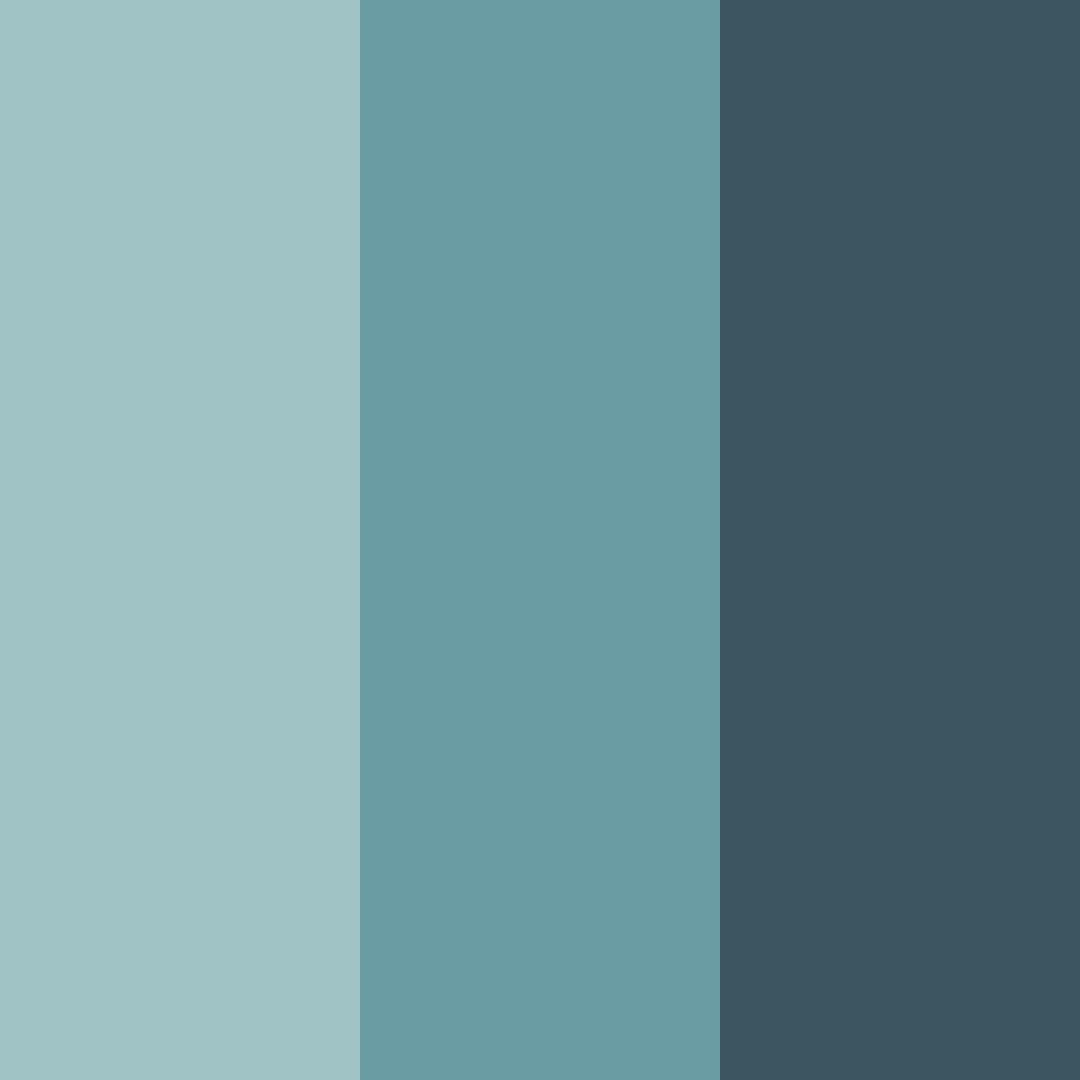Download teal tones color palette PNG image (square)