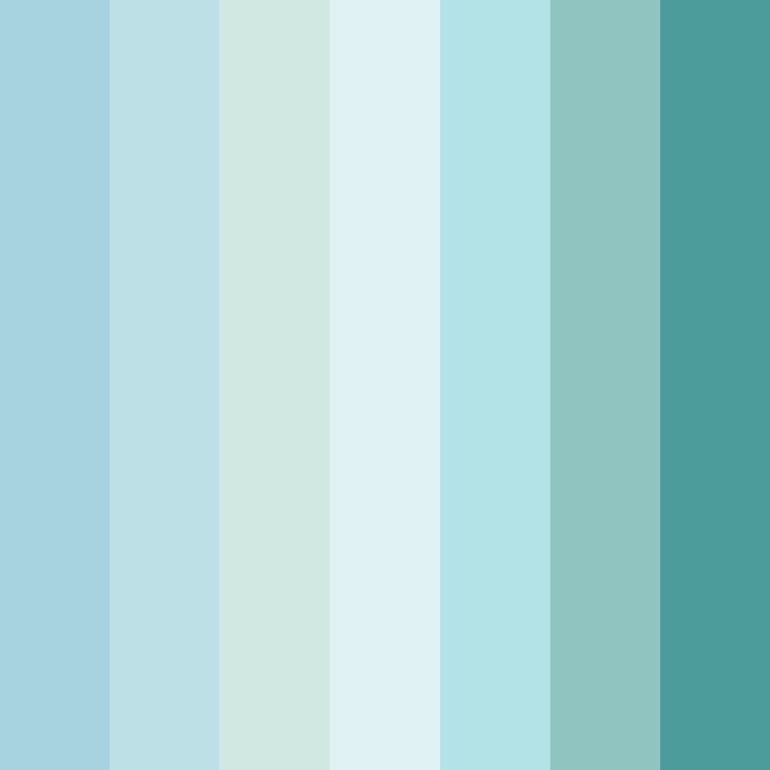 Download teal crystal color palette PNG image (square)