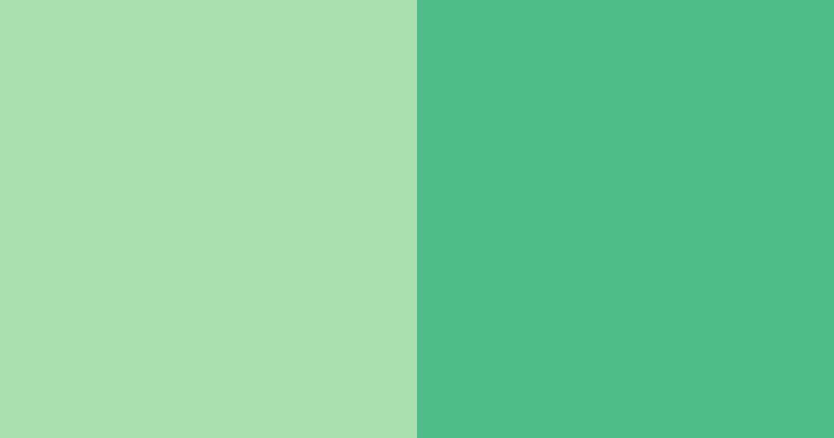 Download pastel green dream color palette PNG image (landscape)