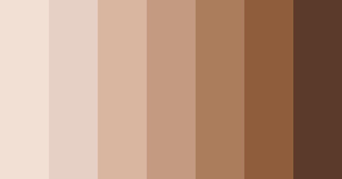 Download oatmeal shades color palette PNG image (landscape)