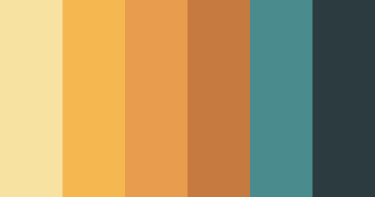 Download spiced ocean sunset color palette PNG image (landscape)