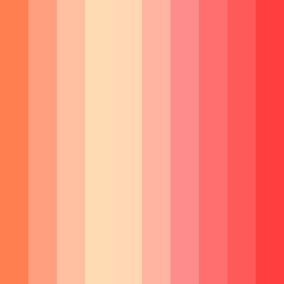 Download coral bliss color palette PNG image (square)