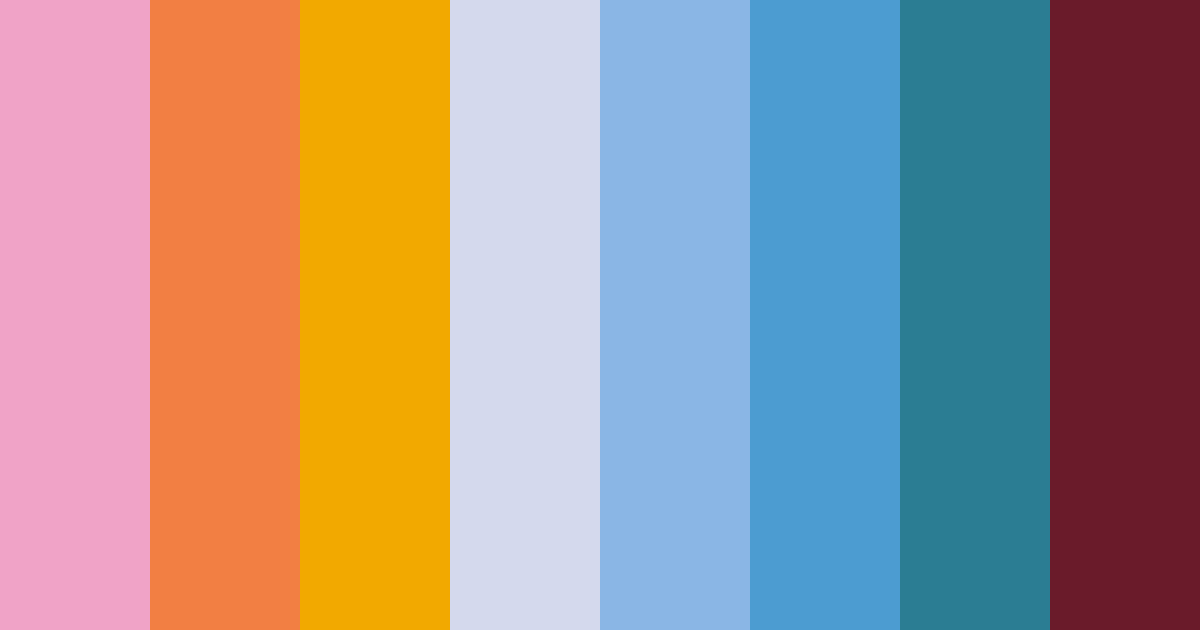Download blue and red fusion color palette PNG image (landscape)