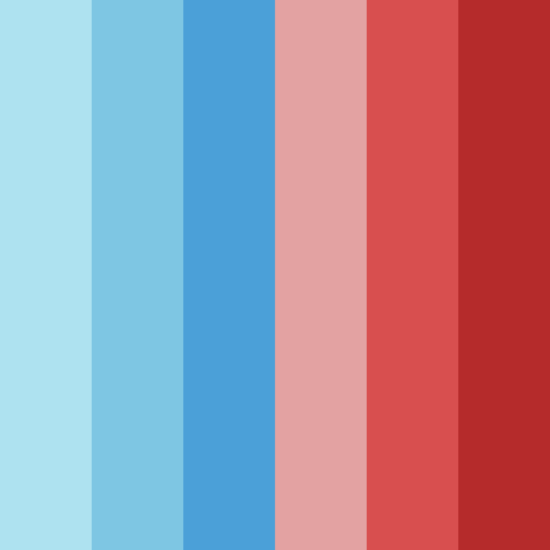 Download blue and red fusion color palette PNG image (square)