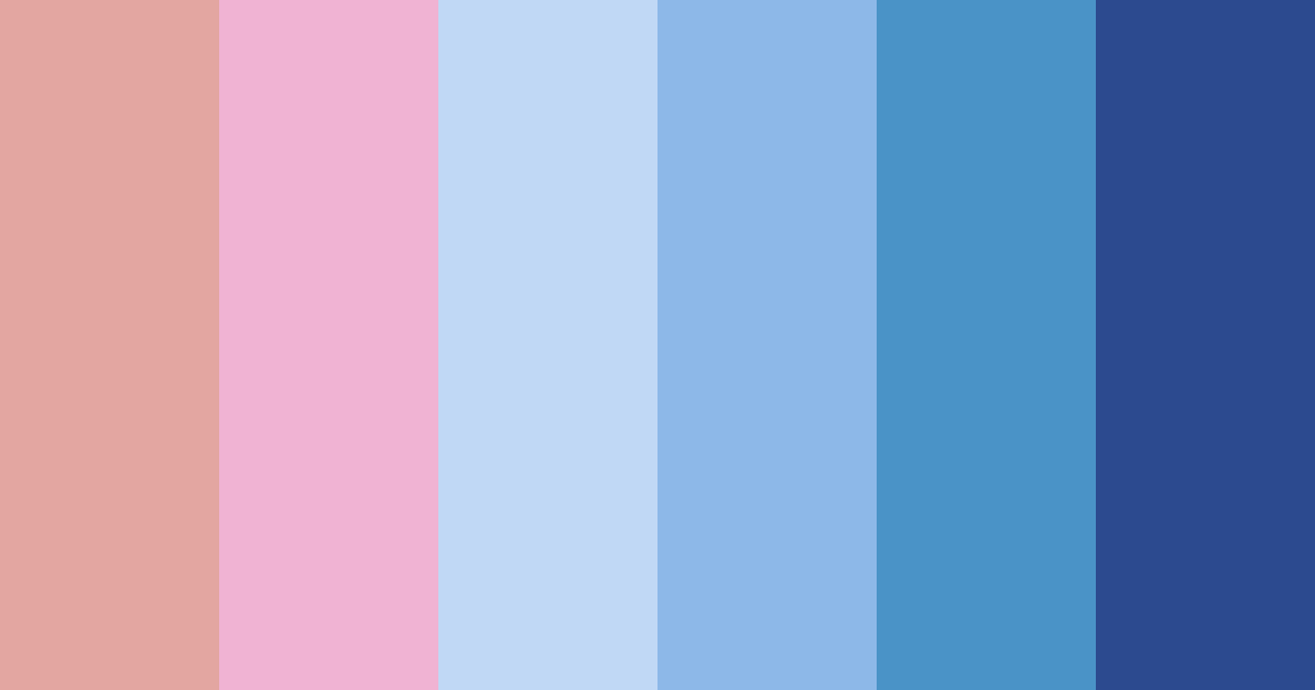 Download red and blue harmony color palette PNG image (landscape)