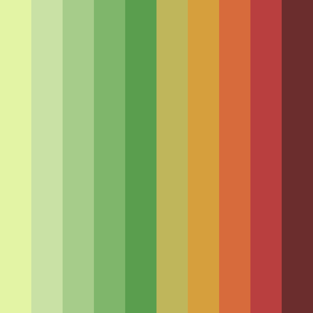 Download vibrant green and red color palette PNG image (square)