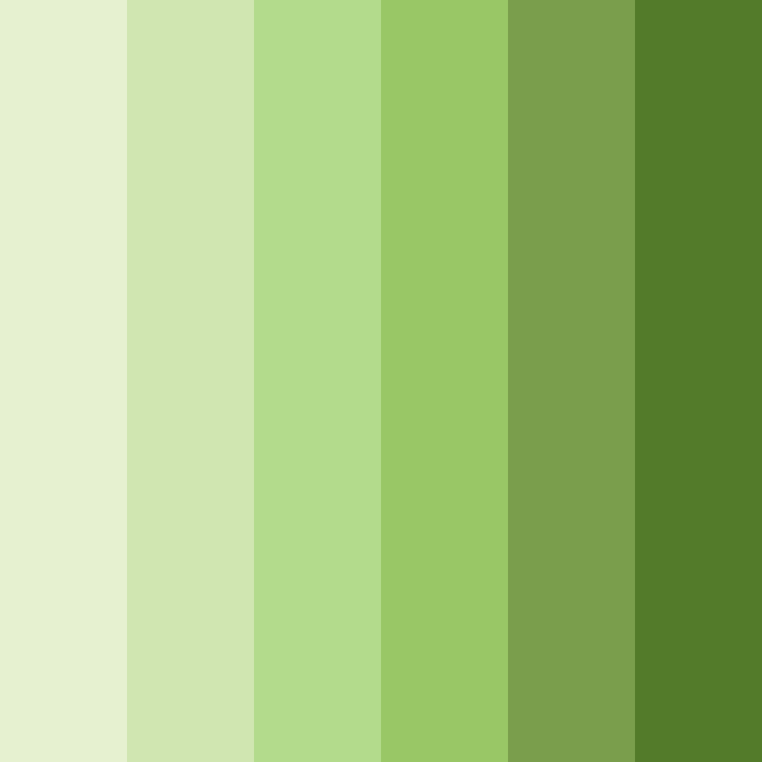 Download verdant whispers color palette PNG image (square)