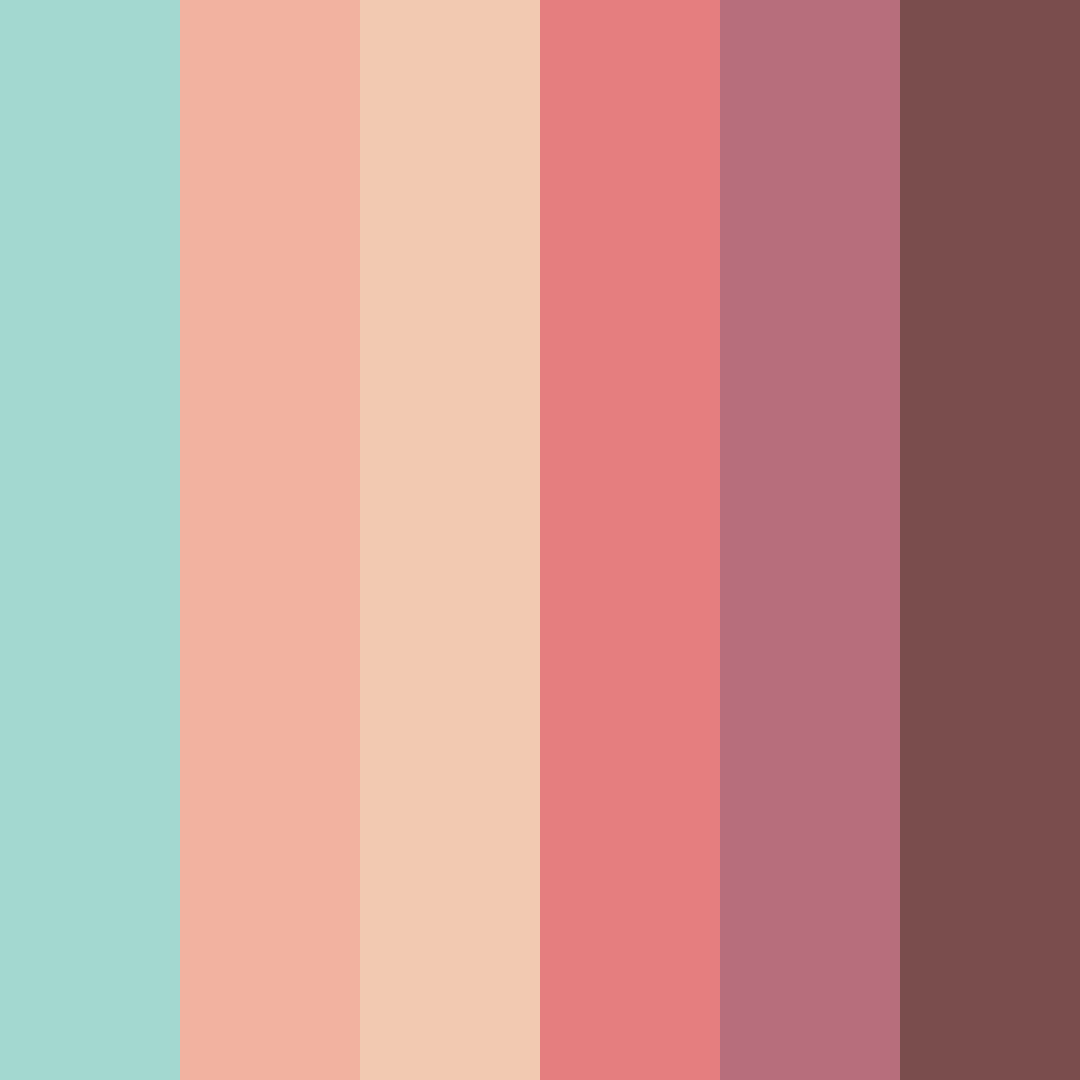 Download ocean blossom color palette PNG image (square)
