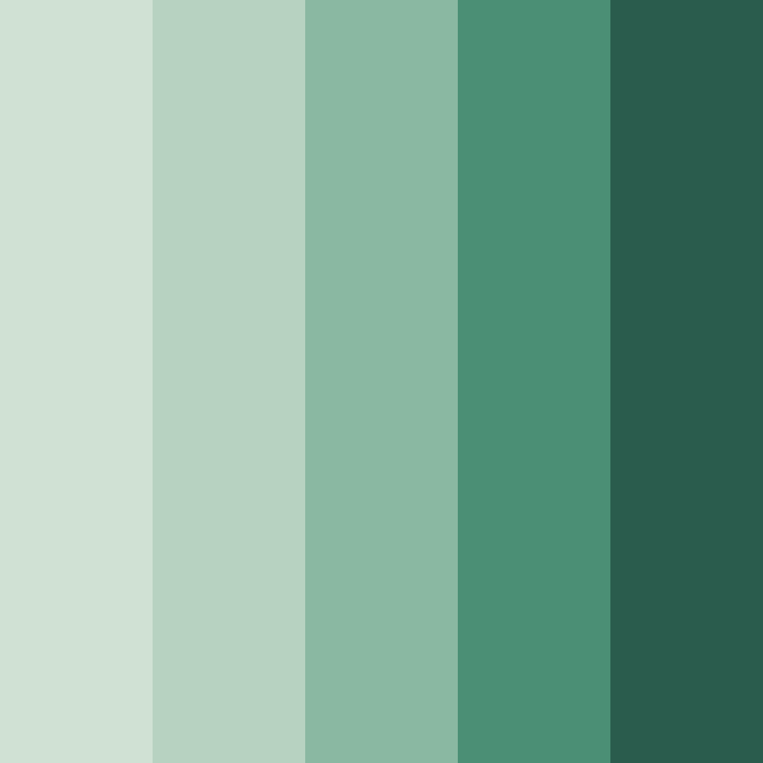 Download whispering evergreen color palette PNG image (square)
